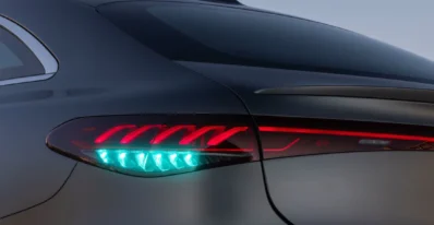 mercedes adds blue light color for self driving cars